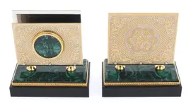 Письменный набор "Буцефал" из малахита, Златоуст Письменный набор "Буцефал" из малахита, Златоуст