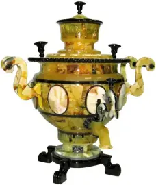 Самовар из янтаря "Застолье" Самовар из янтаря "Застолье"