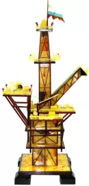 Статуэтка из янтаря "Нефтевышка"