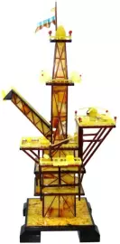 Статуэтка из янтаря "Нефтевышка"