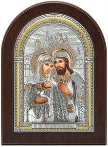 Icon of Saints Peter and Fevronia 