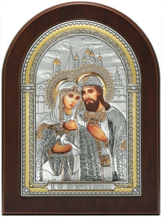 Icon of Saints Peter and Fevronia 