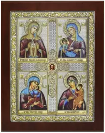 Четырехчастная икона "Материнство"4