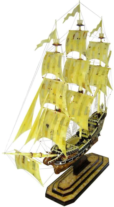 Amber statuette "Galleon"