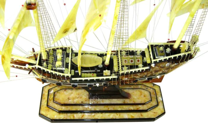 Amber statuette "Galleon"