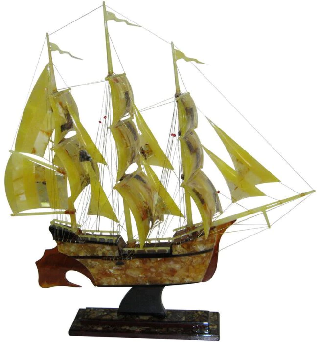 Amber statuette "Ship"