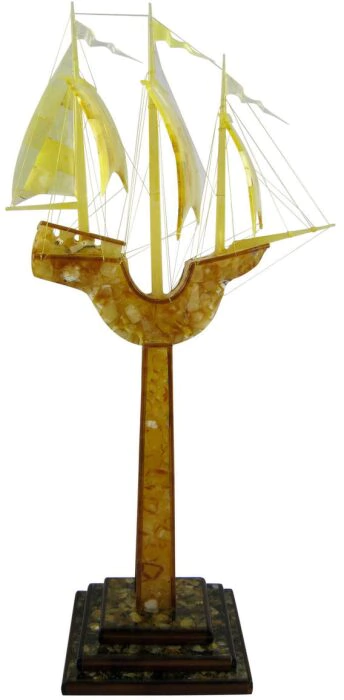 Amber statuette "Ship on a stele"