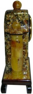 Francheska amber table clock