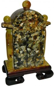 Francheska amber table clock