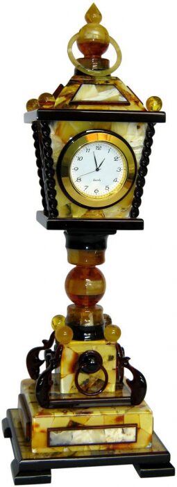 Amber table clock "London"
