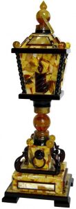 Amber table clock "London"