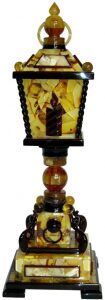 Amber table clock "London"