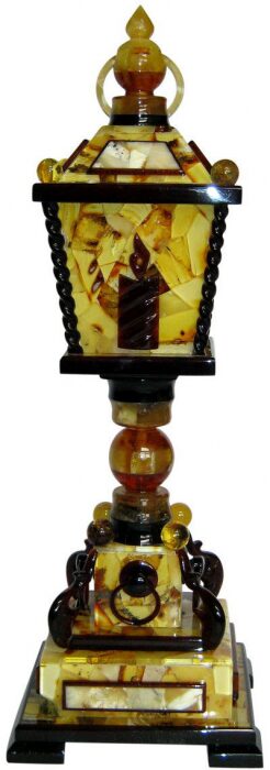Amber table clock "London"