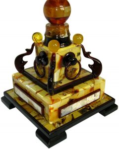 Amber table clock "London"