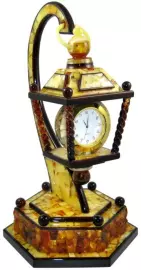 Часы настольные из янтаря "Bristol"