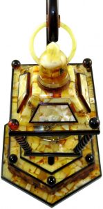 Bristol amber table clock