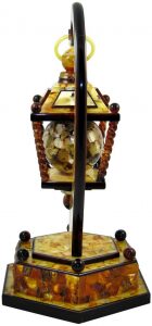 Bristol amber table clock