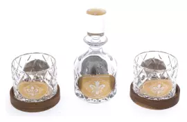 Набор для виски со штофом "Узор" на 2 персоны, Златоуст