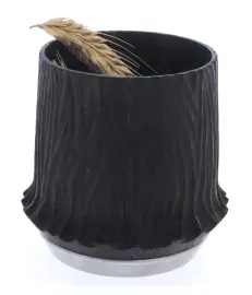 Стакан для виски "Wave" из ребристого мореного дуба, на 1 персону Стакан для виски "Wave" из ребристого мореного дуба, на 1 персону