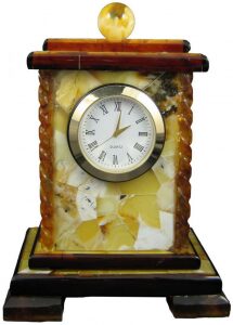 Oxford amber table clock