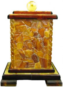 Oxford amber table clock