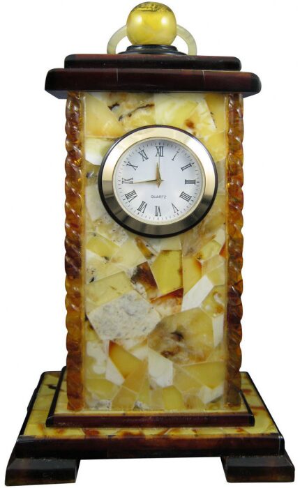 Chester amber table clock
