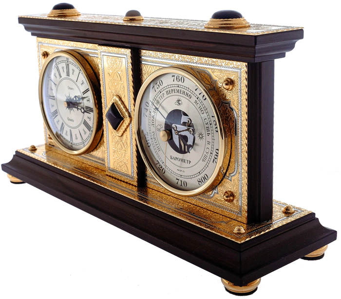 Desktop weather station with clock, Zlatoust