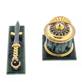 Письменный набор из нефрита "Колизей", Златоуст