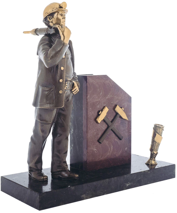 A writing device made of bronze "Miner" (small)