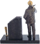 Письменный прибор из бронзы "Шахтер" малый