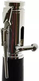 The handle made of stained oak "Bullet-mini" in a case, chrome