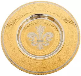 Набор кофейный "Лилии" с 2 чашками, 2 ложками и 2 тарелочками, фарфор, Златоуст