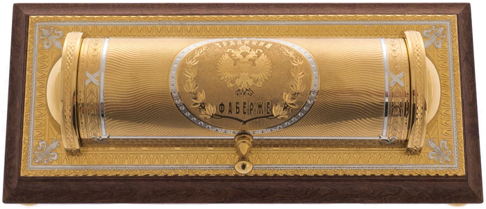 The case for the Faberge Zlatoust pen