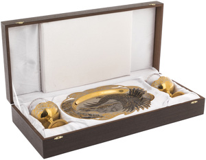Cognac set for 2 persons, Zlatoust
