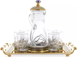 Lotus Flower water and juice set for 6 persons