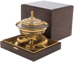 Caviar bowl "Dance of sturgeons" Zlatoust