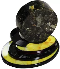 Янтарные часы круглые