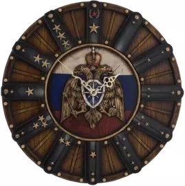 Настенные часы из дерева "Долгий путь. МЧС"