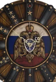 Настенные часы из дерева "Долгий путь. МЧС"