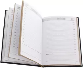 Ежедневник в кожаном переплете "МВД РФ"