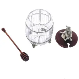 Медовница "Мишка" серебрение