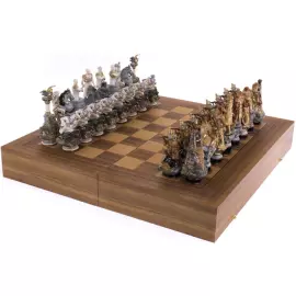 Шахматы фарфоровые "Оборона Севастополя"