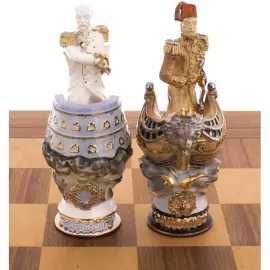 Шахматы фарфоровые "Оборона Севастополя"