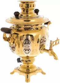 Набор чайный "Беседа" с самоваром, на 6 персон, Златоуст