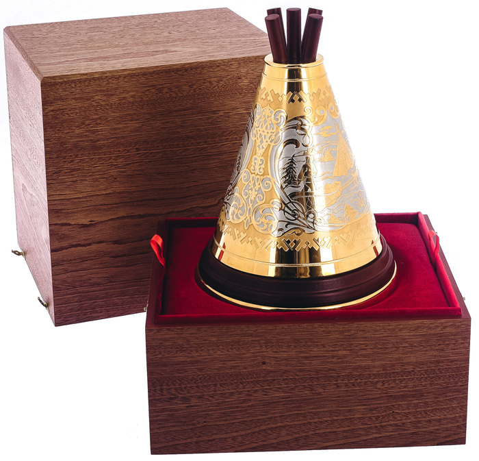 Набор для водки "Чум с пимами" Златоуст