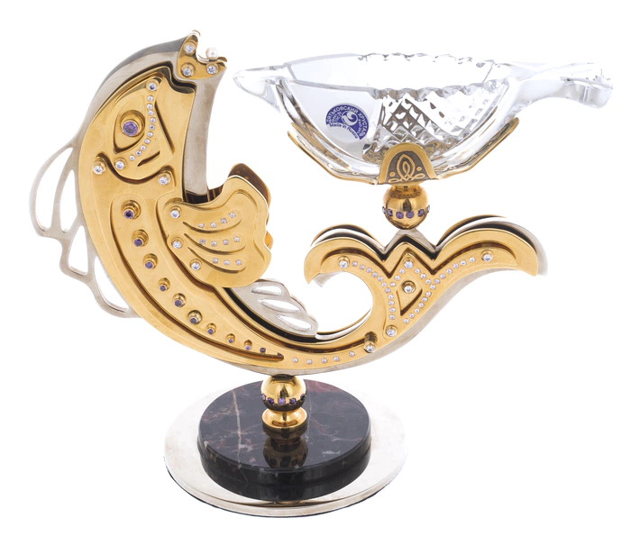 Exclusive caviar bowl "Goldfish" Zlatoust