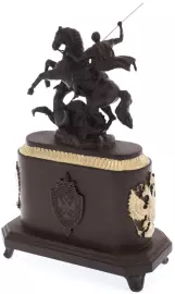 Часы из бука "Георгий Победоносец"