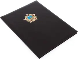 Папка кожаная для бумаг "СССР" (коричневая)