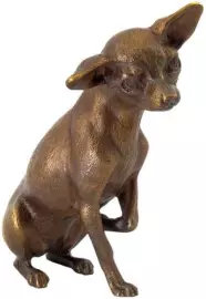Статуэтка бронзовая "Той-терьер"