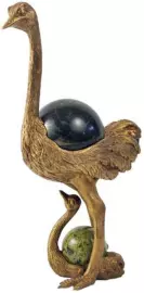 Скульптурная композиция из бронзы "Страусы"